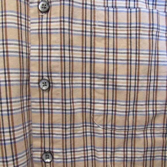 Viyella Men's Shirt Wool and Cotton Plaid Check Print Made in Canada Sz M EUC - Picture 5 of 11